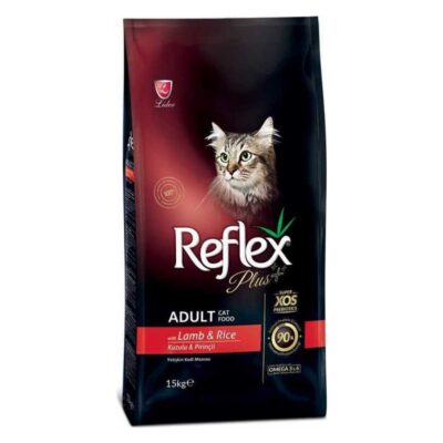 قیمت و خرید غذای گربه رفلکس پلاس بره و برنج - reflex plus